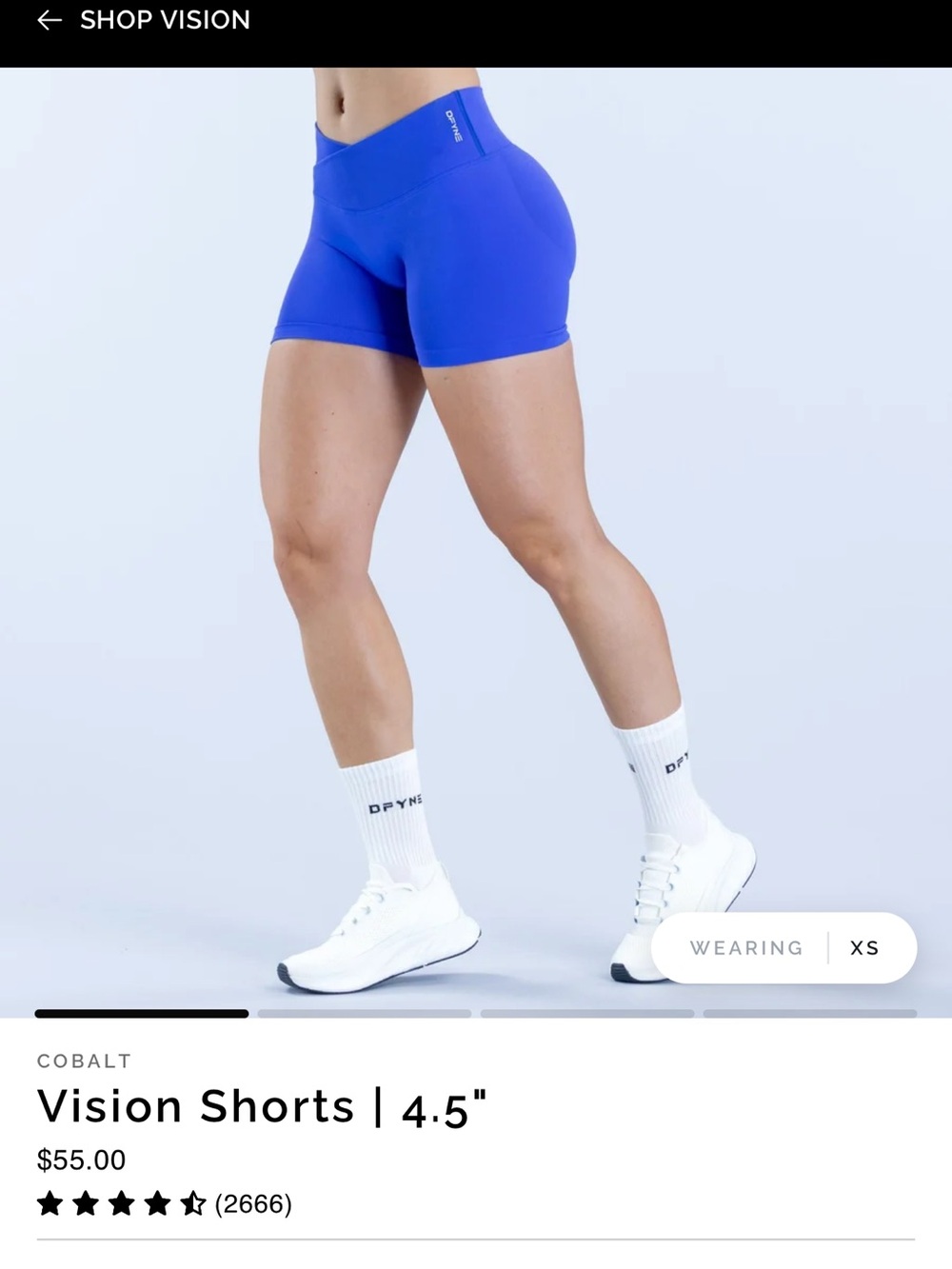 Vision 4.5" Athletic Shorts - Cobalt